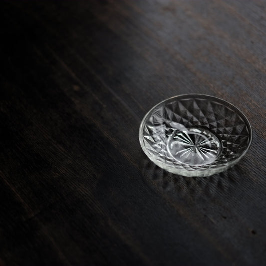 時代 和ガラス 小皿(大正〜戦前頃)