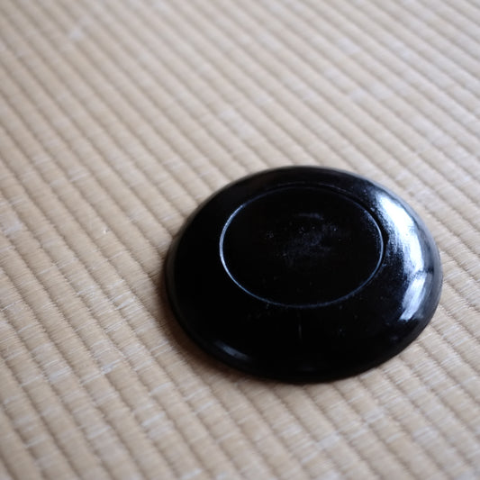 時代 浄法寺塗 山桃図 菓子盆 平皿 (幕末-明治)