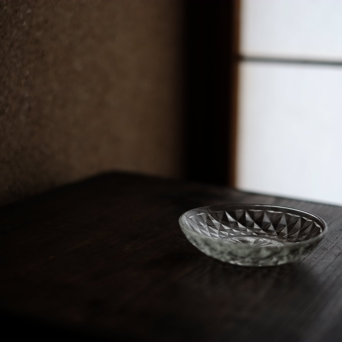 時代 和ガラス 小皿(大正〜戦前頃)