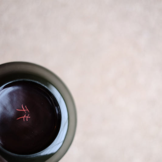 青漆底黒塗 小皿 (江戸時代)