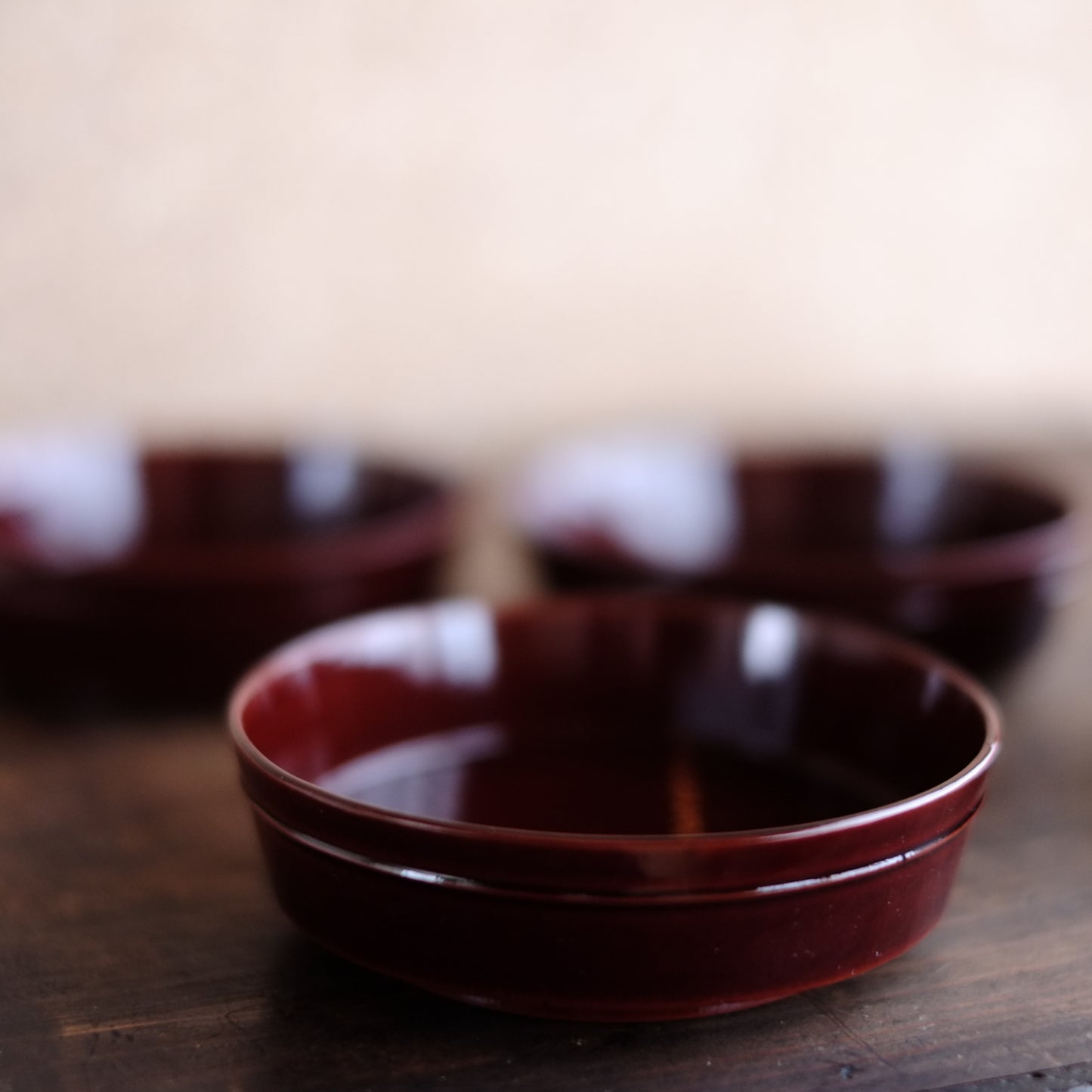 溜塗底黒漆 豆子 (幕末-明治)