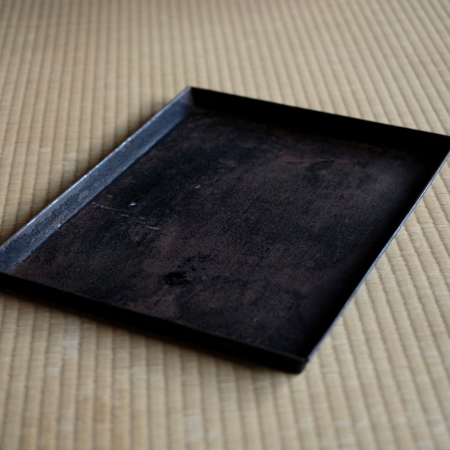 時代 侘錆 鉄板 トレイ