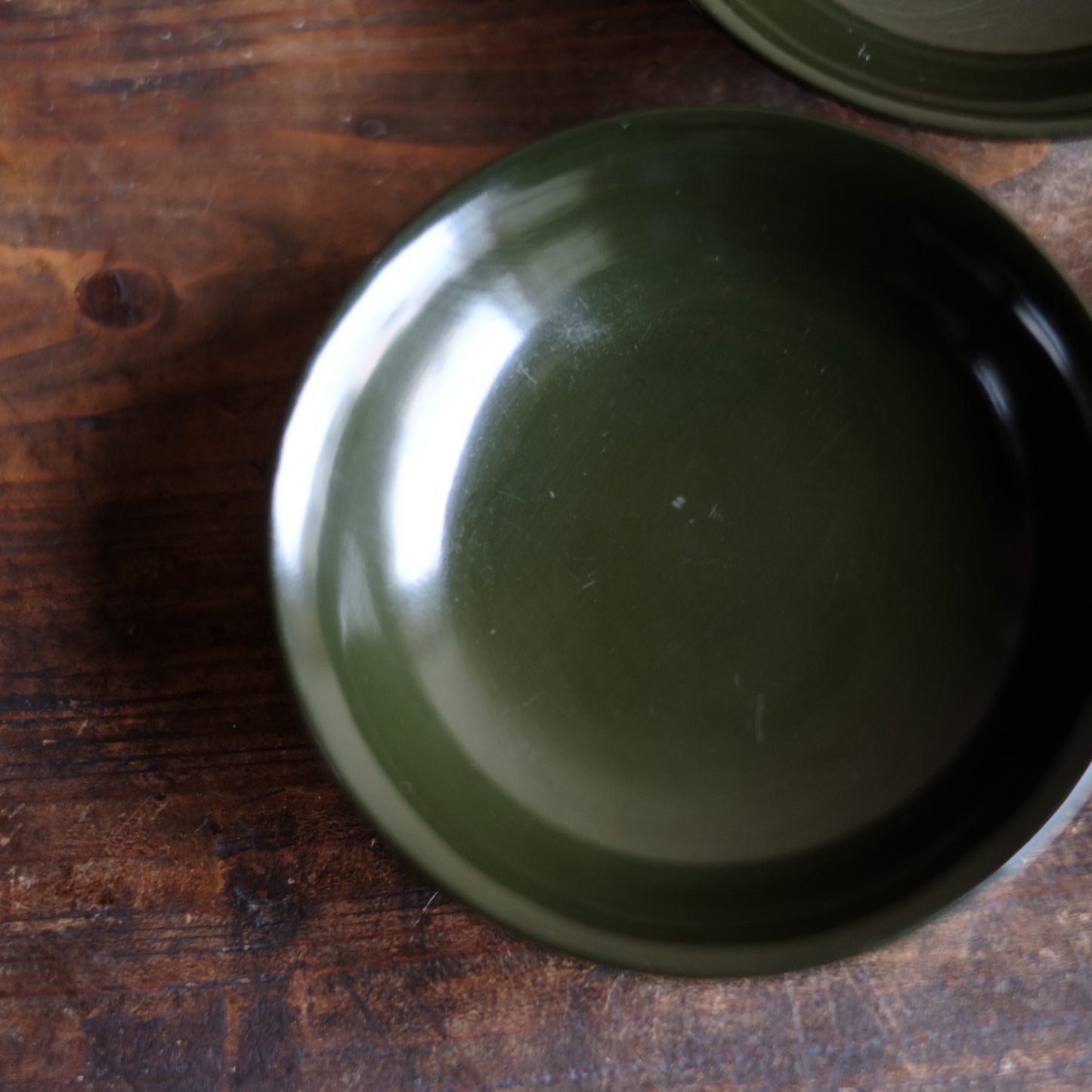 青漆底黒塗 小皿 (江戸時代)