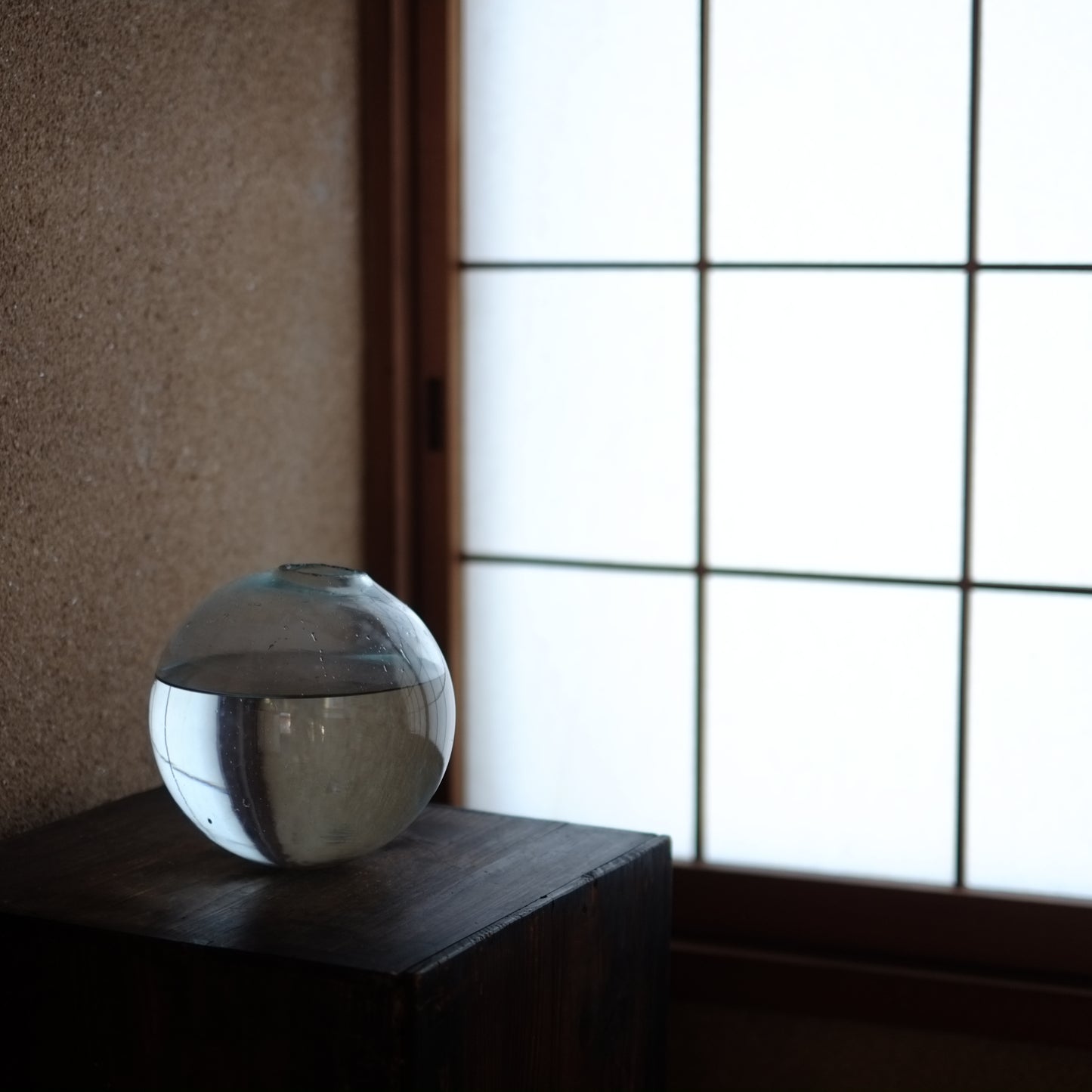 時代 吹きガラス 金魚玉 (大)