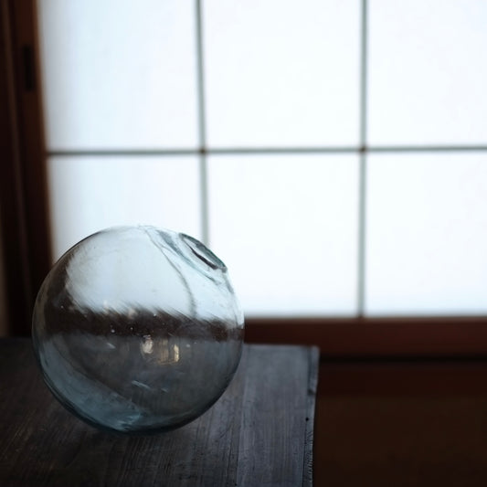 時代 吹きガラス 金魚玉 (大)