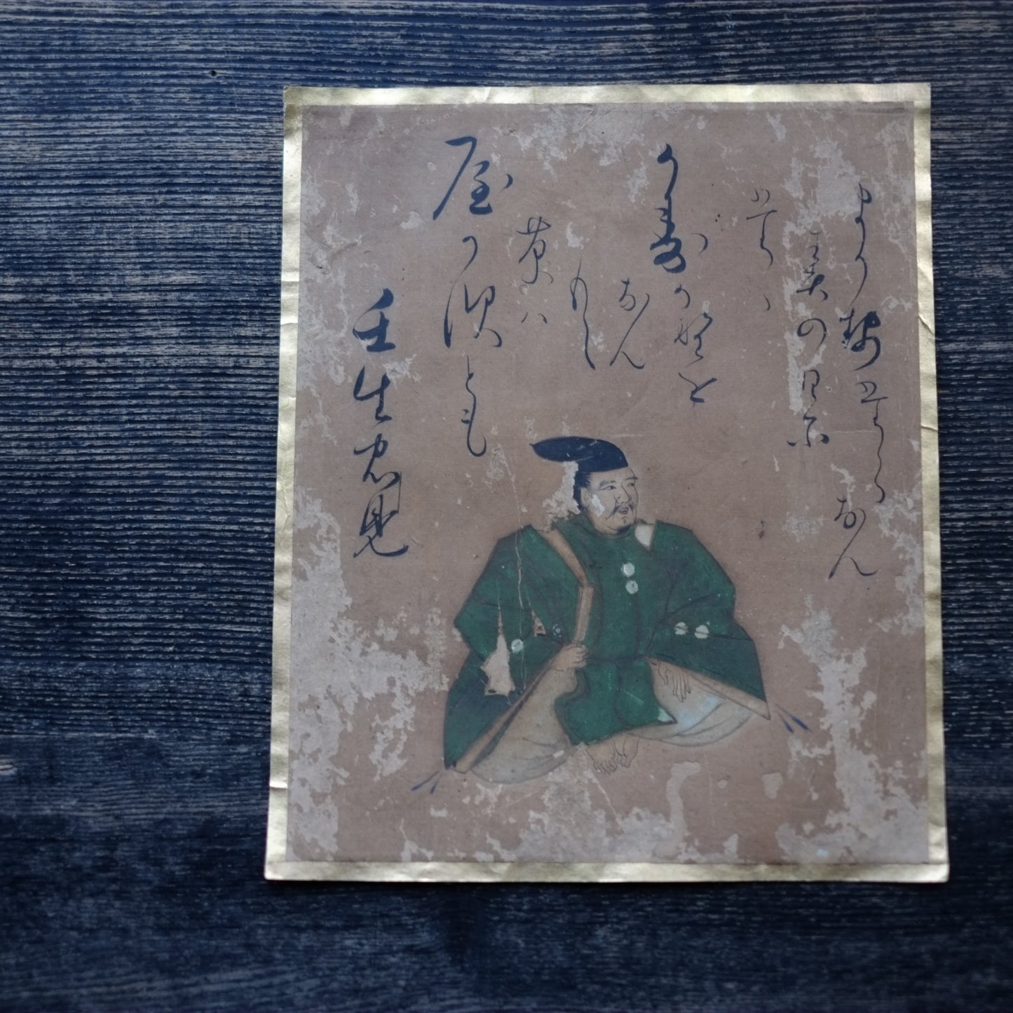肉筆彩筆 三十六歌仙書画色紙 各種一枚 (江戸時代)