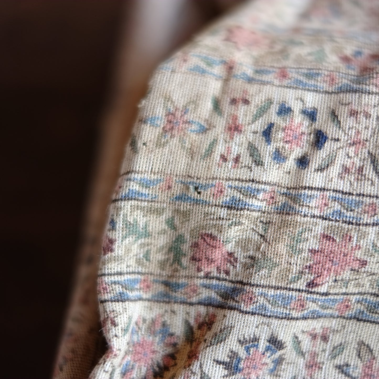 時代 和更紗花唐草文 巾着籠物(大正-昭和期)