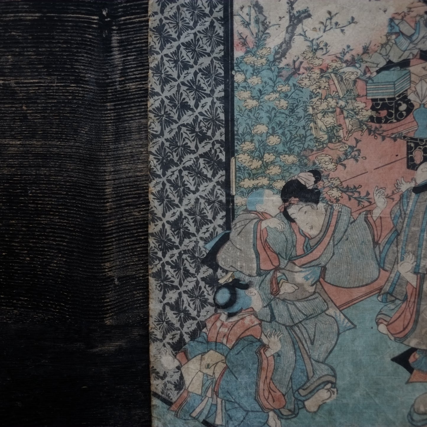 歌川国貞 浮世絵 手刷木版画 (江戸時代)