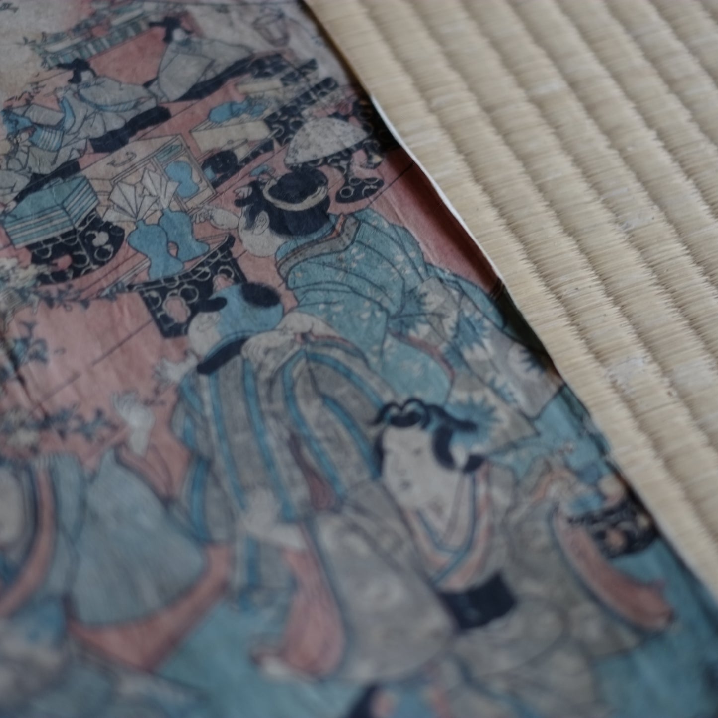 歌川国貞 浮世絵 手刷木版画 (江戸時代)