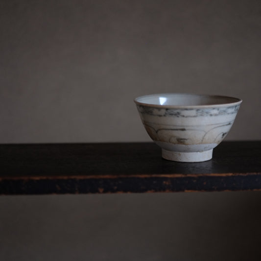 越南 安南染付 茶碗 (15-16世紀 後黎朝)