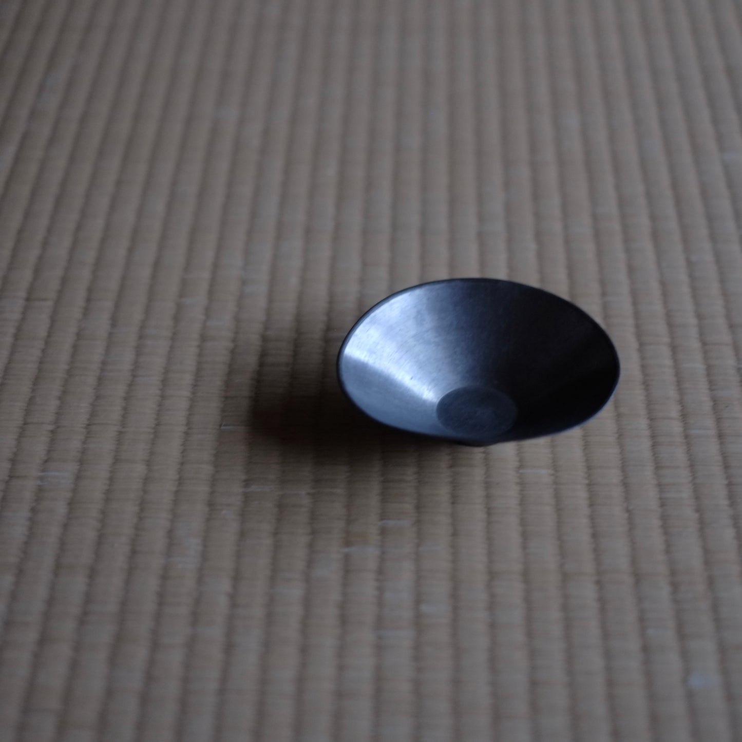 時代 古錫 小茶碗 平盃 (江戸-明治)