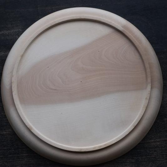 時代 白木地丸盆 (20世紀)