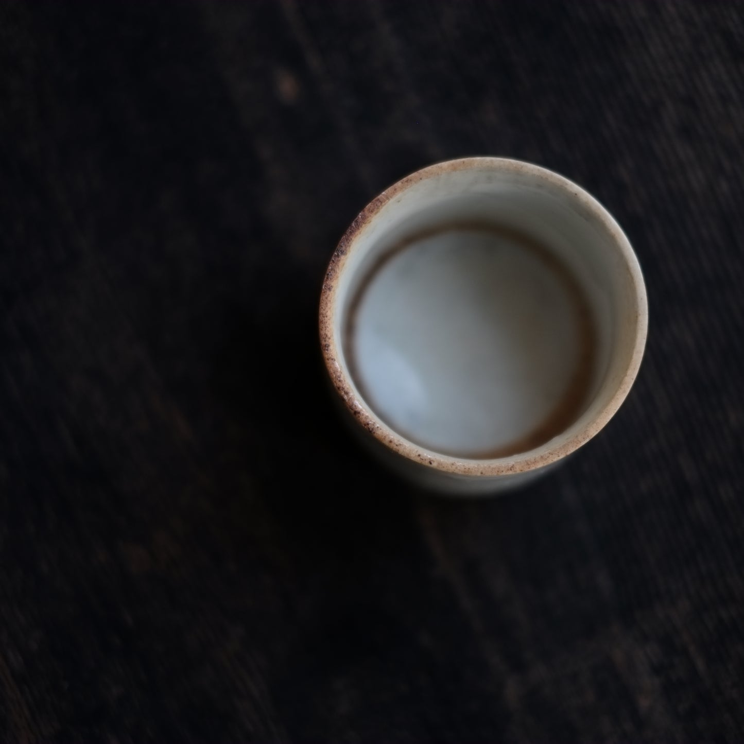 時代 白磁 筒半猪口 (18-19世紀頃)