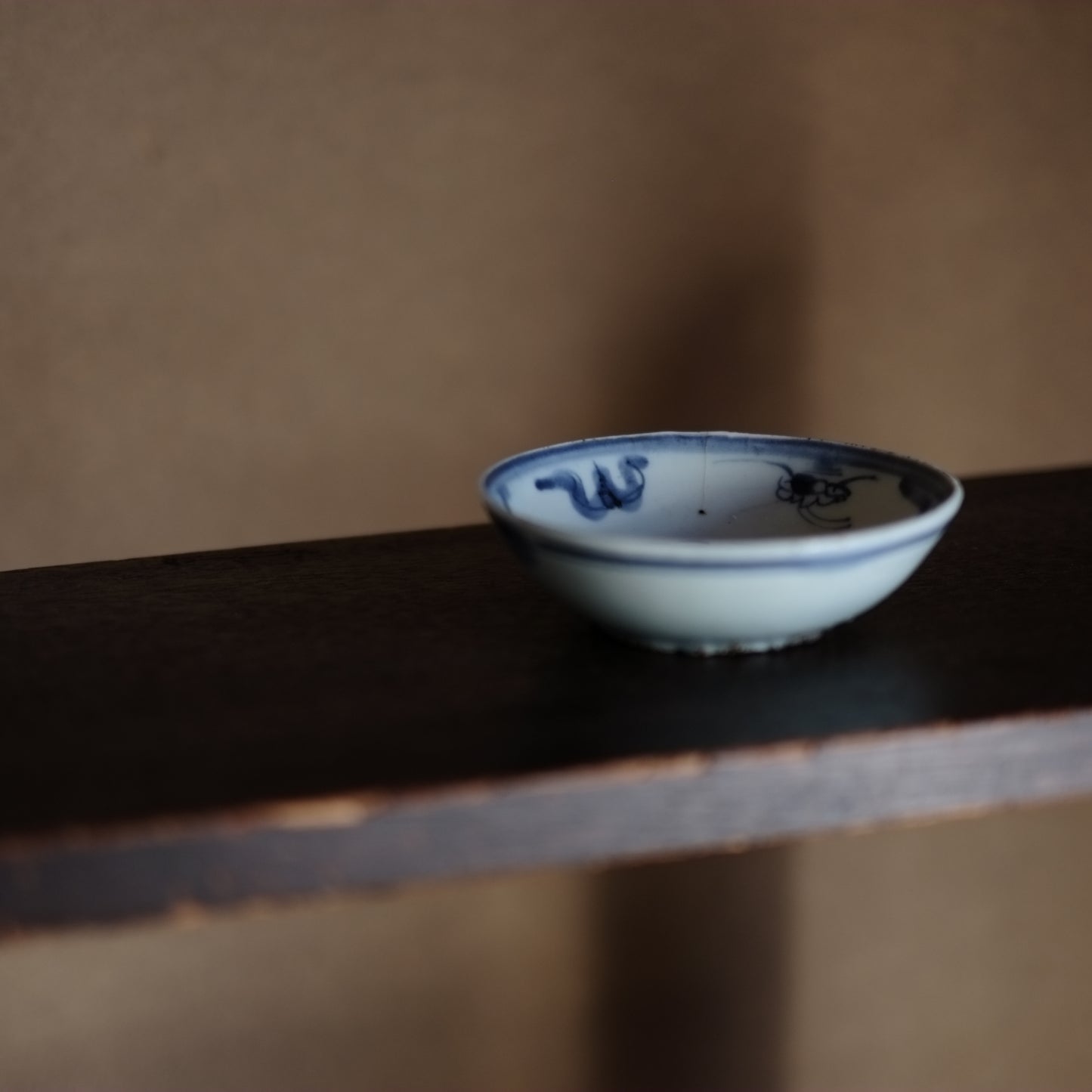 青花 小皿 平盃 (明末清初)