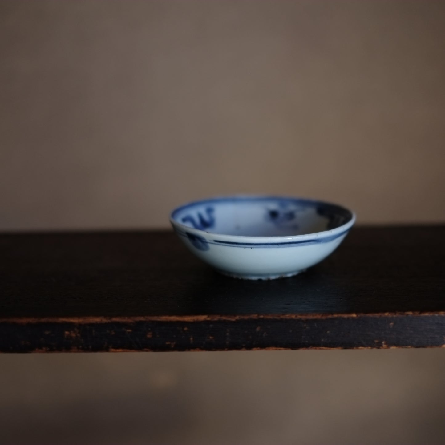 青花 小皿 平盃 (明末清初)