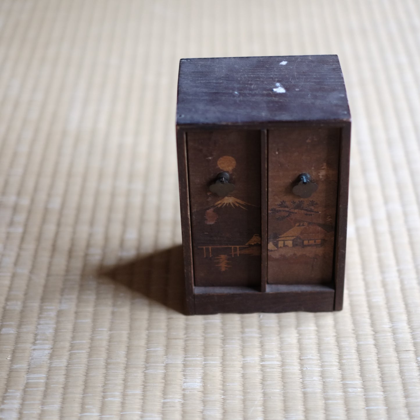 百人一首 彩色 時代歌留多 木箱付 (明治-大正時代)