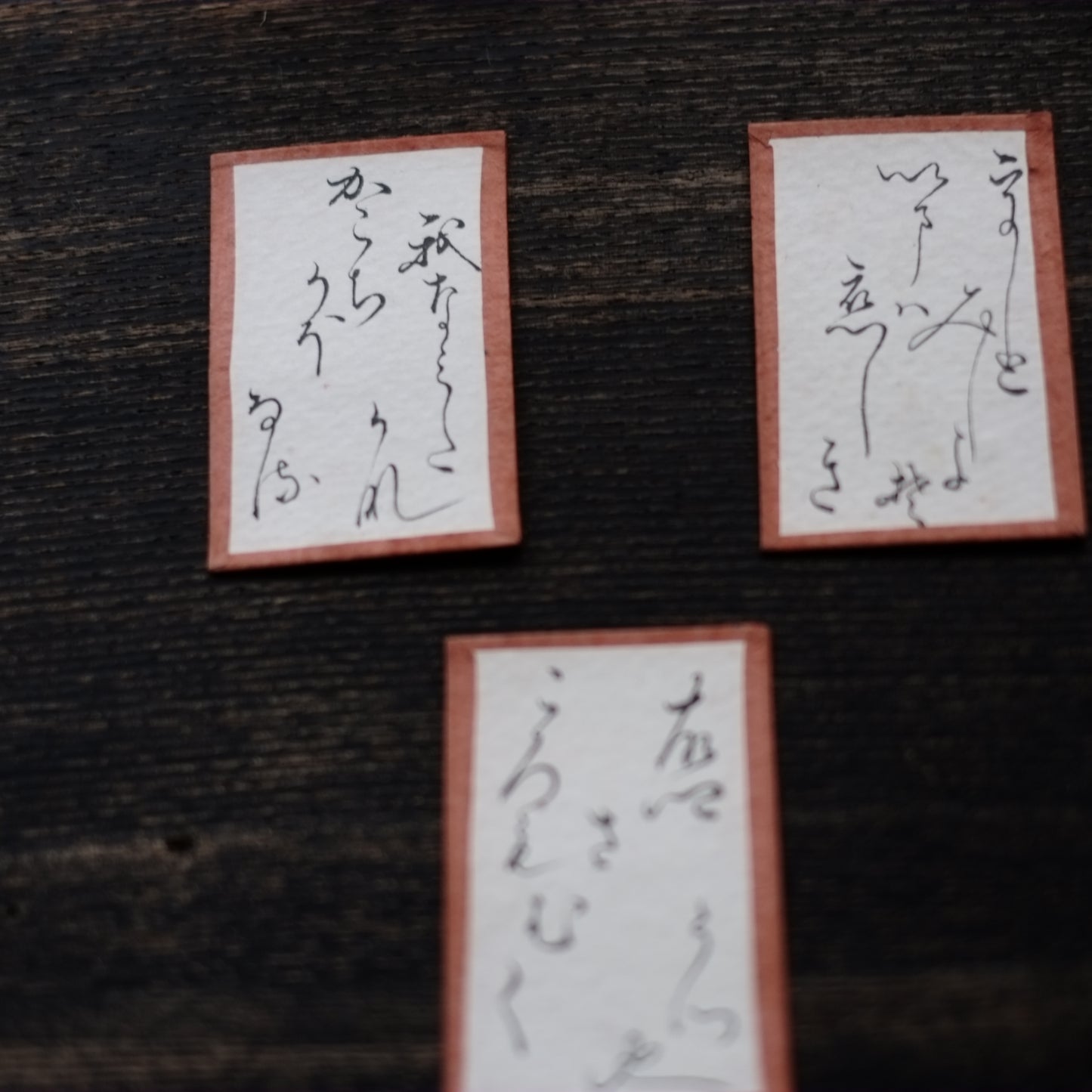 百人一首 彩色 時代歌留多 木箱付 (明治-大正時代)