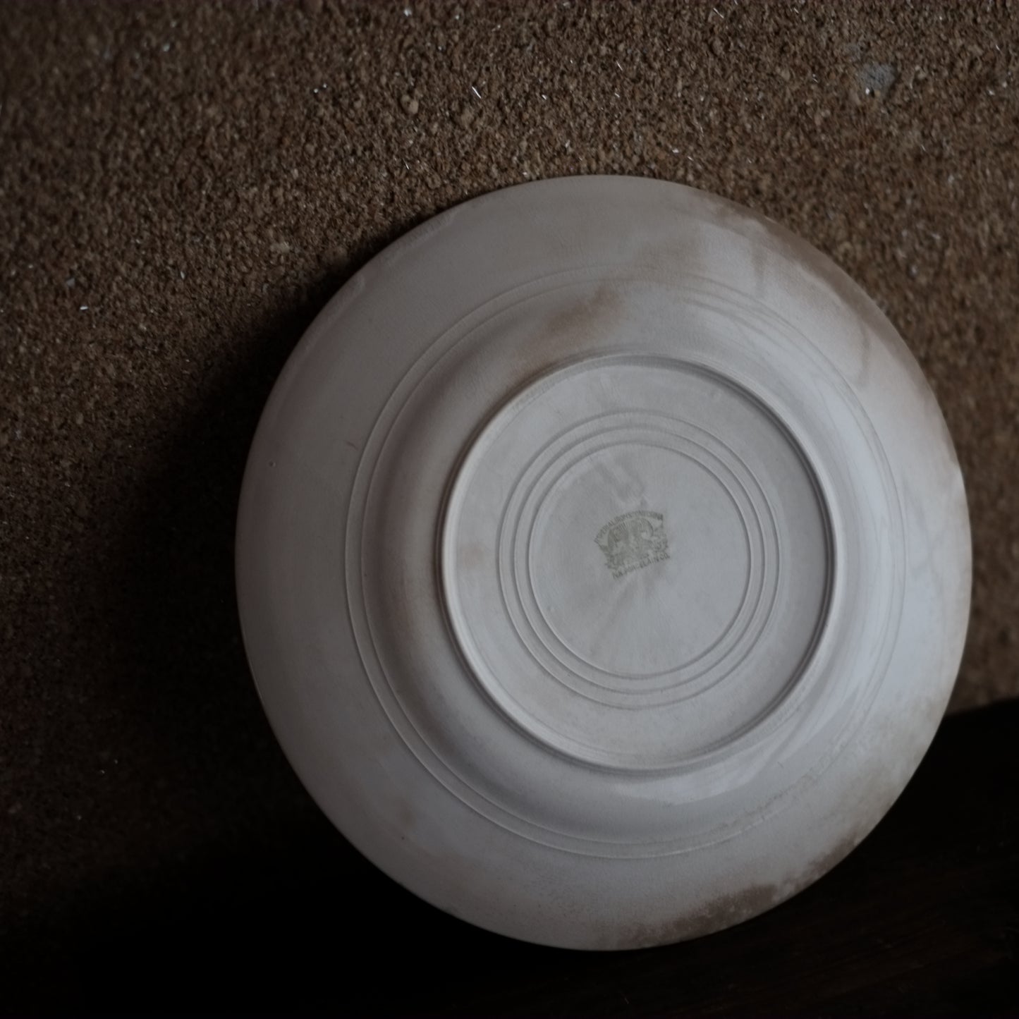 時代 硬質陶器 白リム大皿