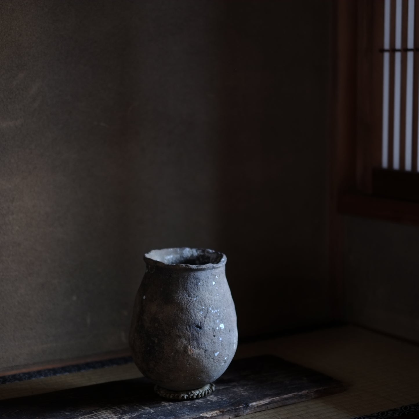 時代 海揚り 蛸壺 上代土器 敷座付 (弥生-奈良時代)
