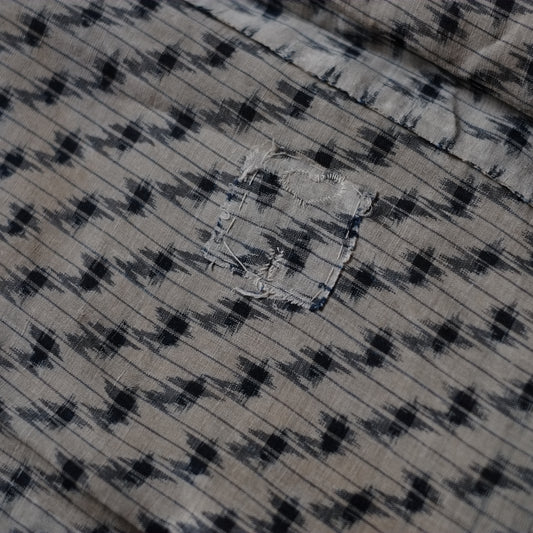 時代 白絣古布着物 (明治-大正)