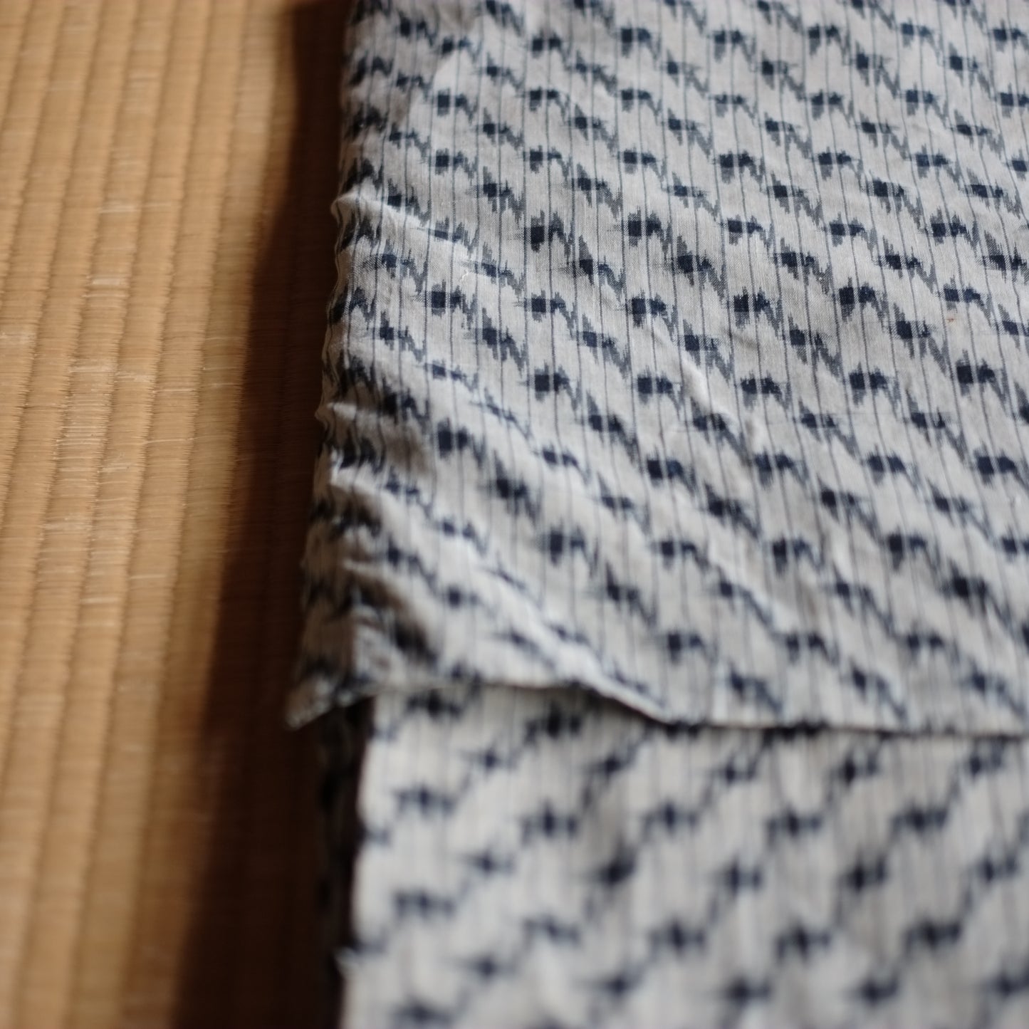 時代 白絣古布着物 (明治-大正)