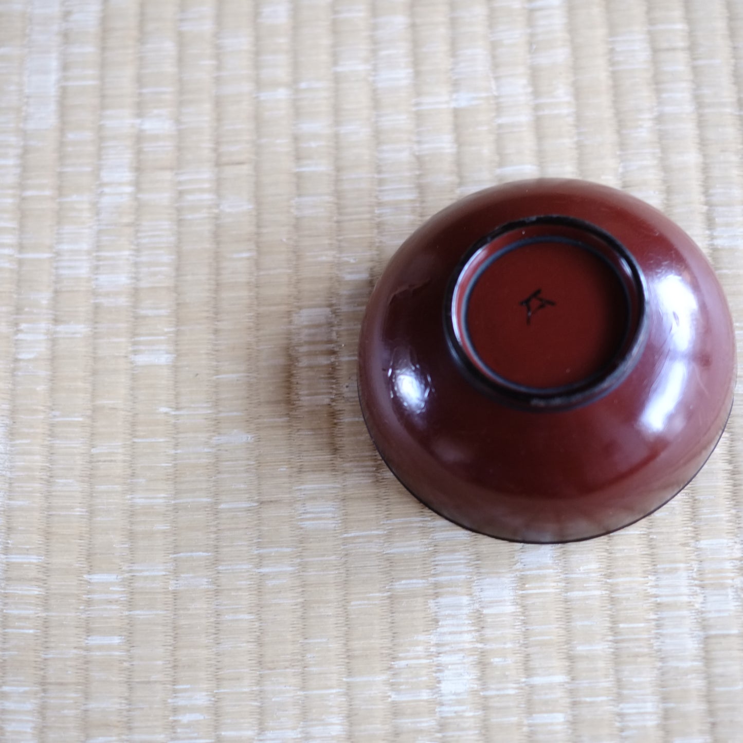 時代 侘玉縁断紋朱椀 (江戸時代)