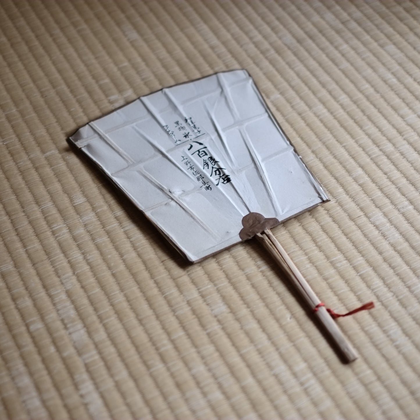 時代 彩色赤とんぼ図 角型団扇 (昭和期頃)