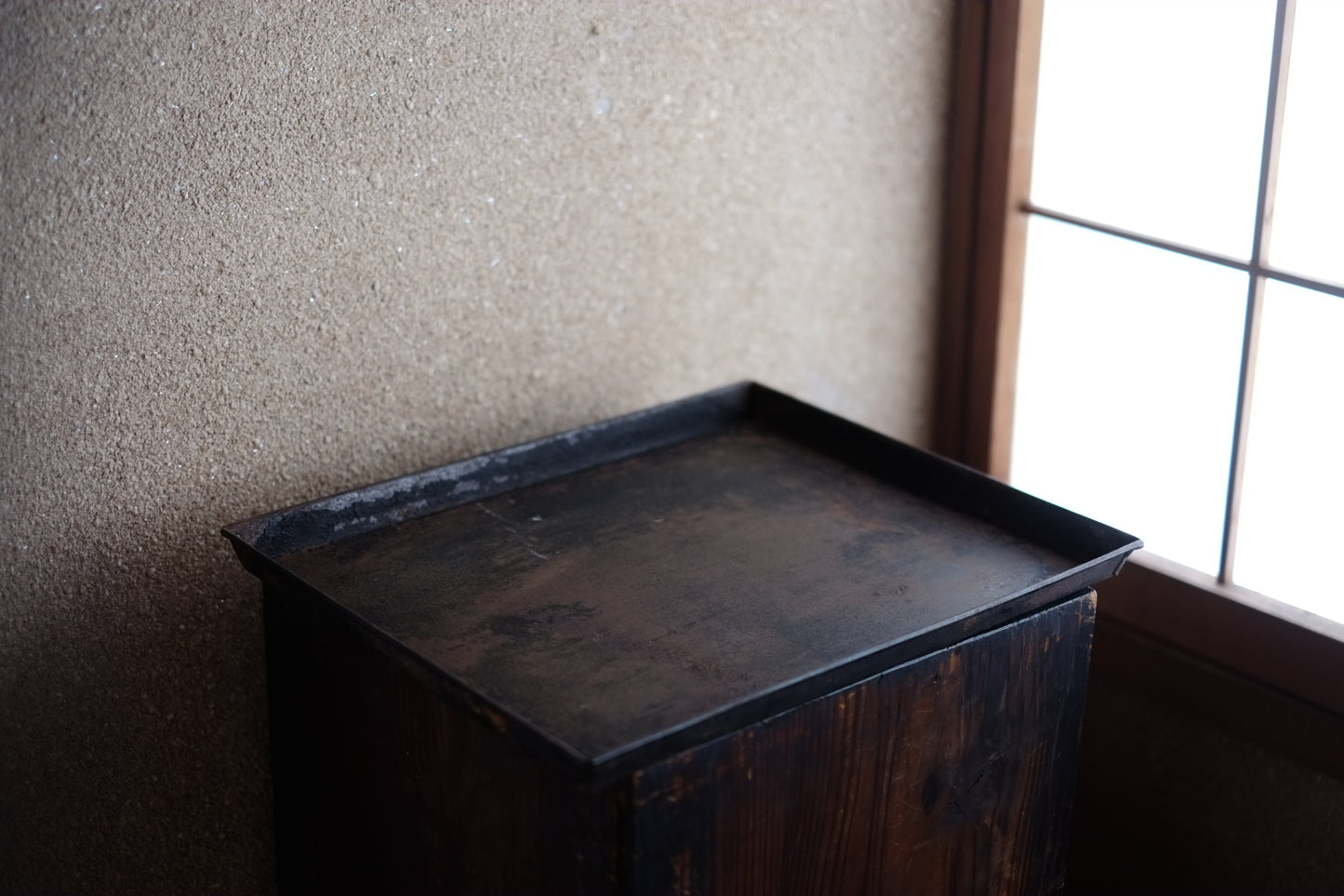 時代 侘錆 鉄板 トレイ