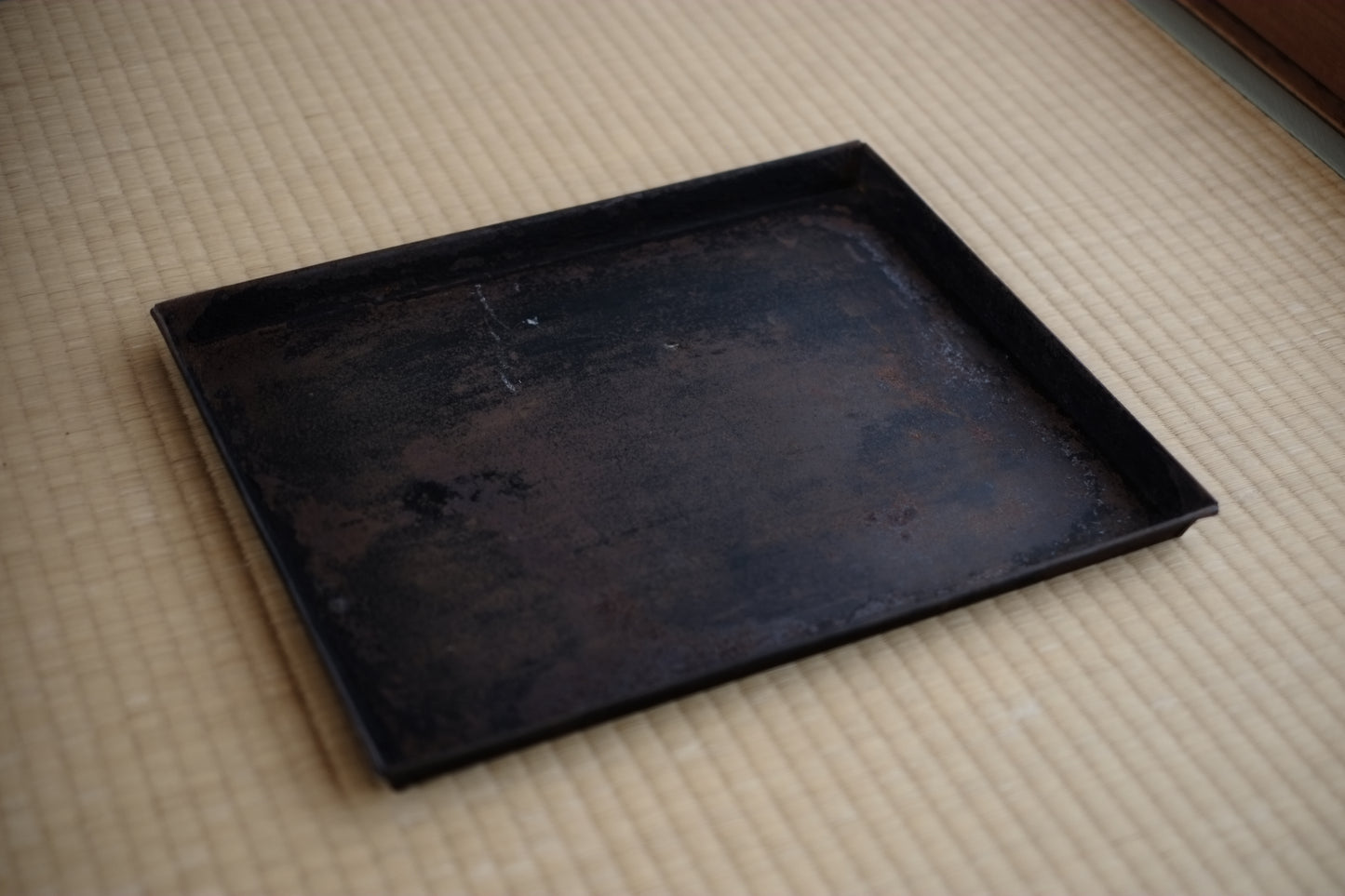 時代 侘錆 鉄板 トレイ