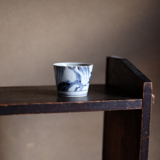 古伊万里 柳梅文蕎麦猪口 (江戸後期)