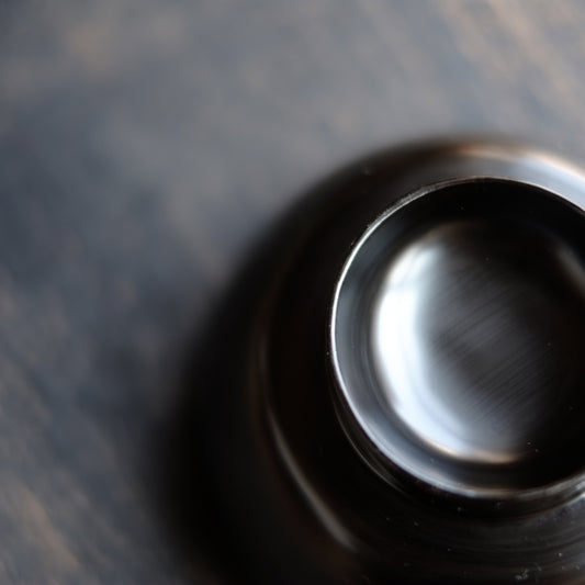 デッドストック保管品 縁金黒漆塗椀 (江戸後期)