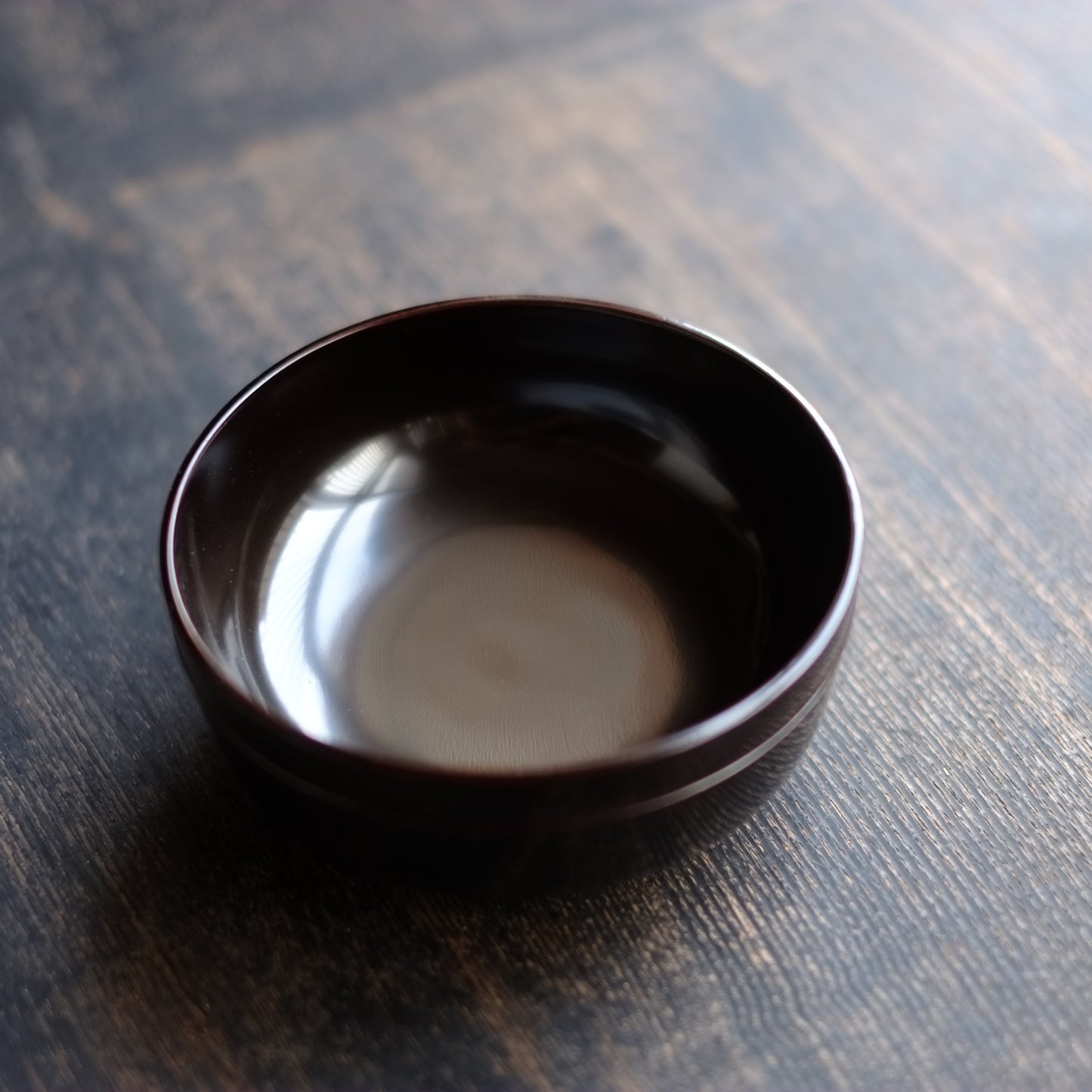 時代 黒漆真塗面取平椀(19世紀)