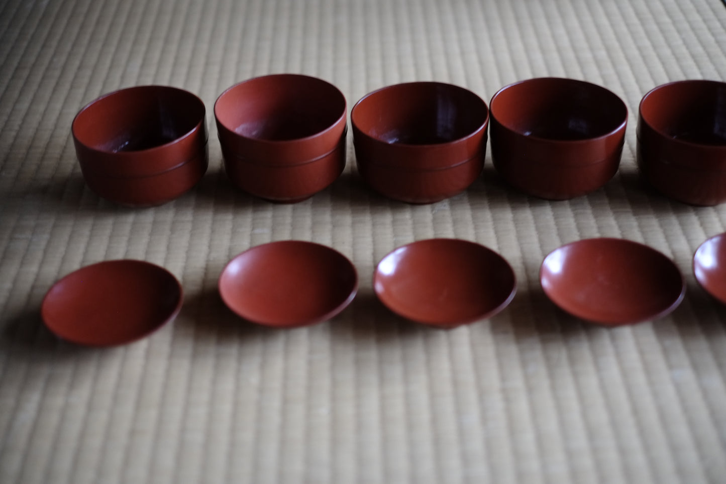 時代 吉野地方 朱塗蓋付壺椀 B (江戸時代)