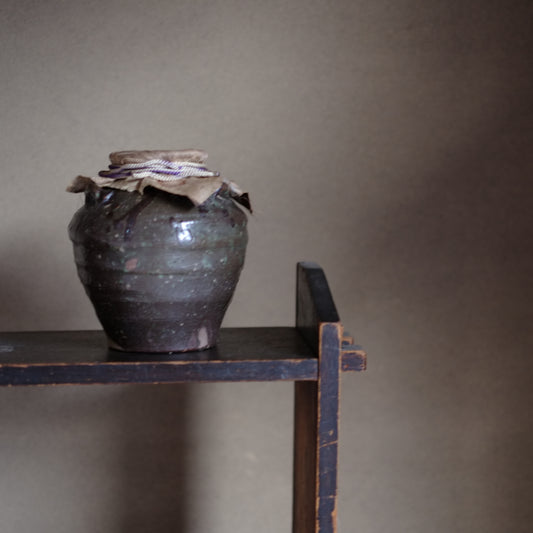時代 褐釉三耳茶壺 (19世紀頃)
