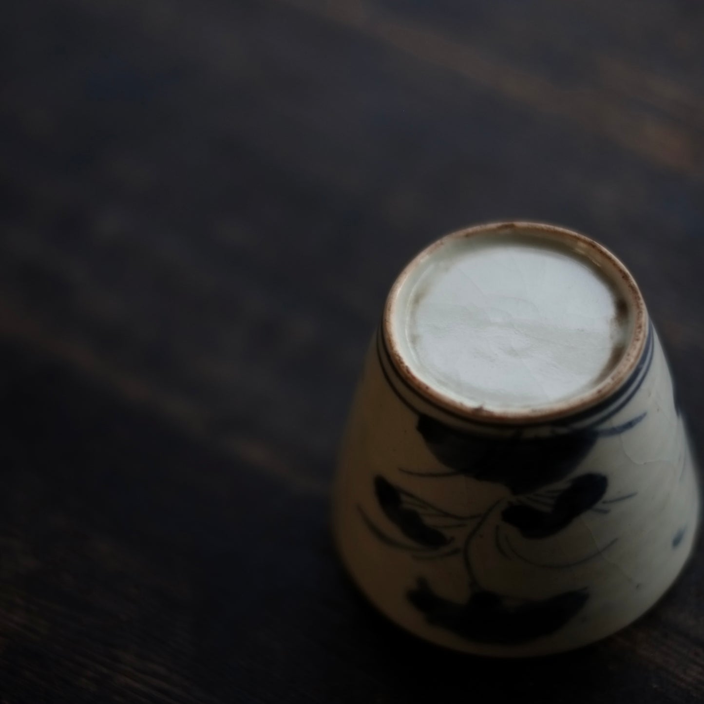 古伊万里 草花文蕎麦猪口 (江戸時代)