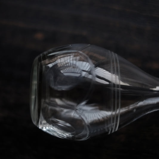 カットデザイン 時代和ガラス徳利(大正-戦前)