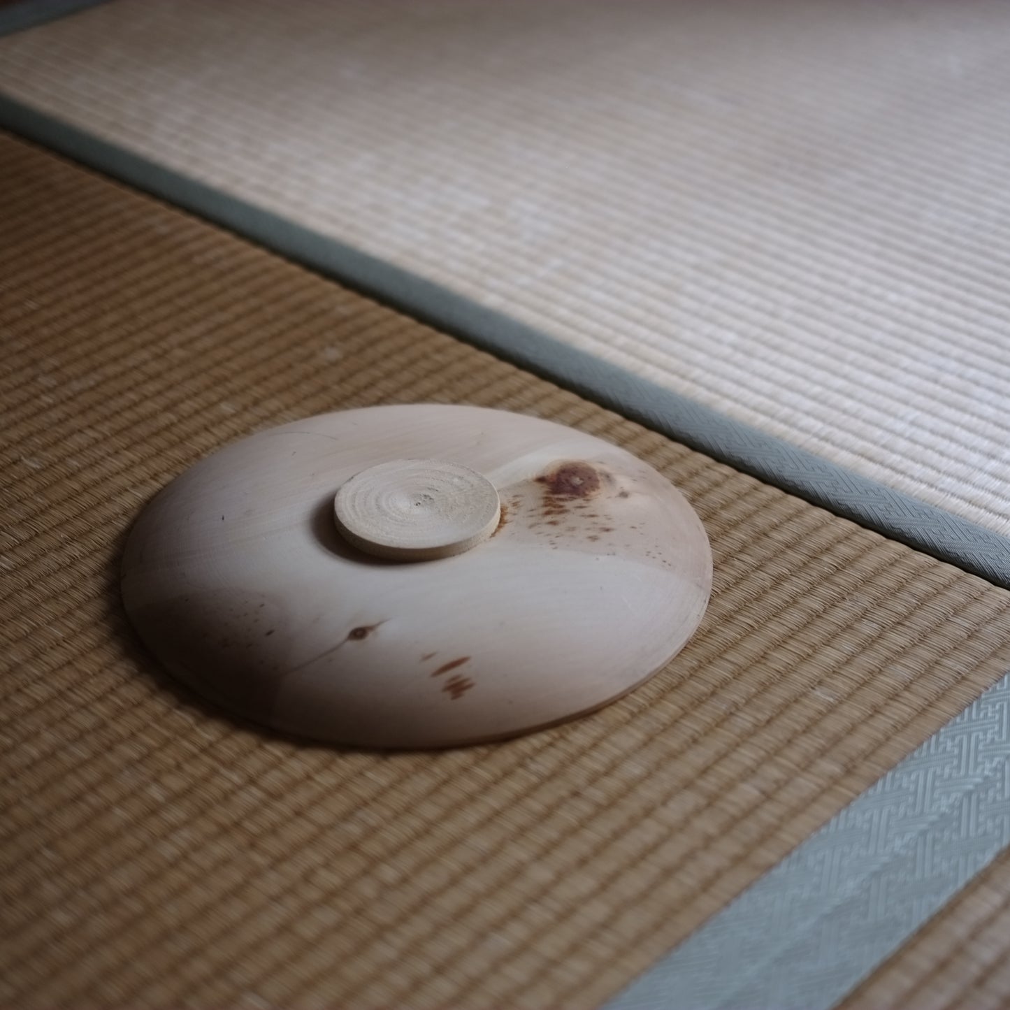 時代 デッドストック 漆職人 白木木地盆 A(20世紀)