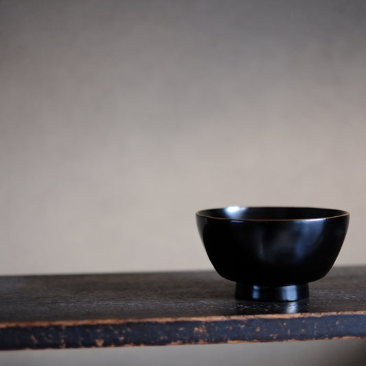 時代 縁金黒漆椀 (江戸時代) 19世紀