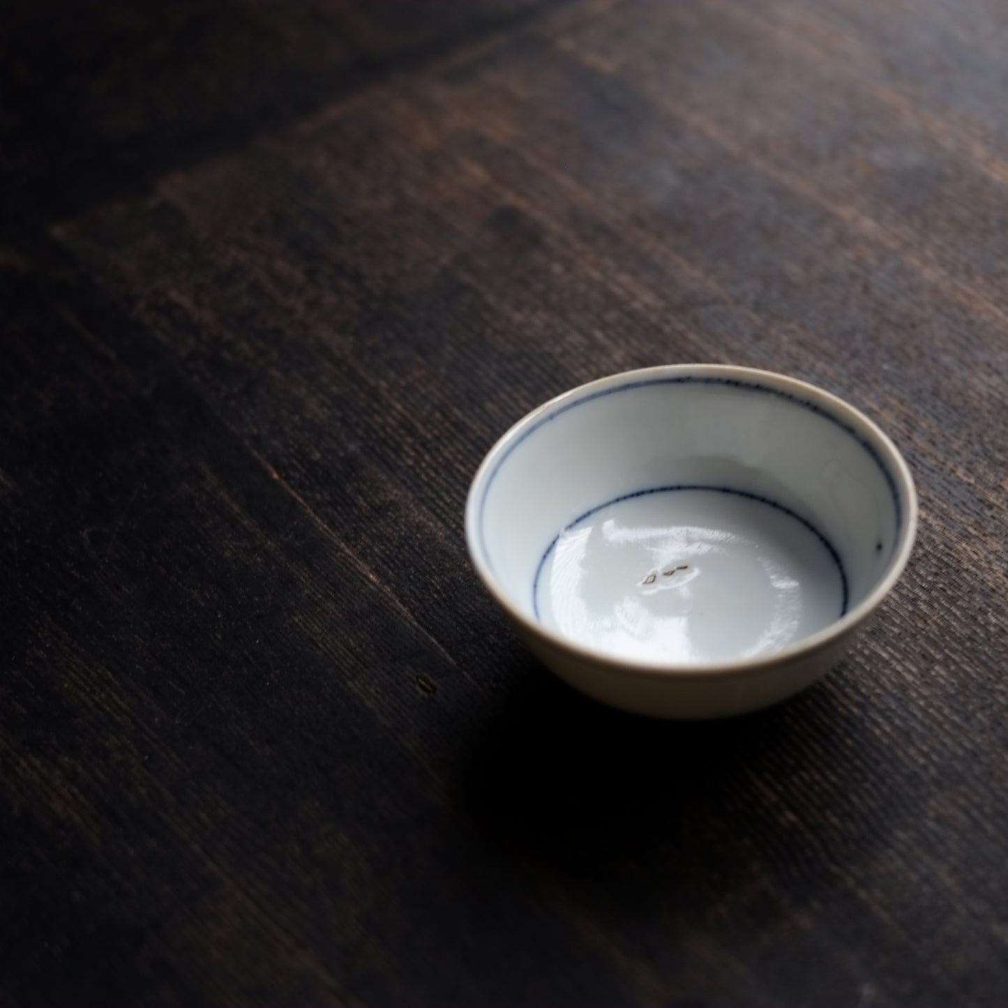 時代 輪線染付 煎茶碗 酒盃 A