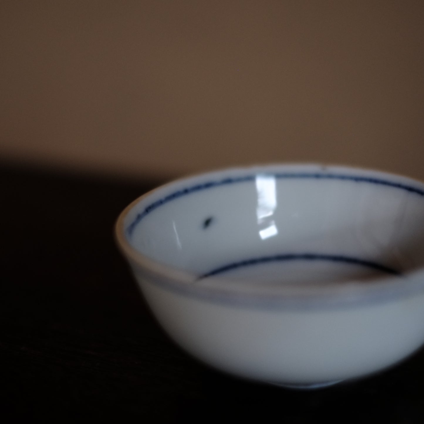 時代 輪線染付 煎茶碗 酒盃 A