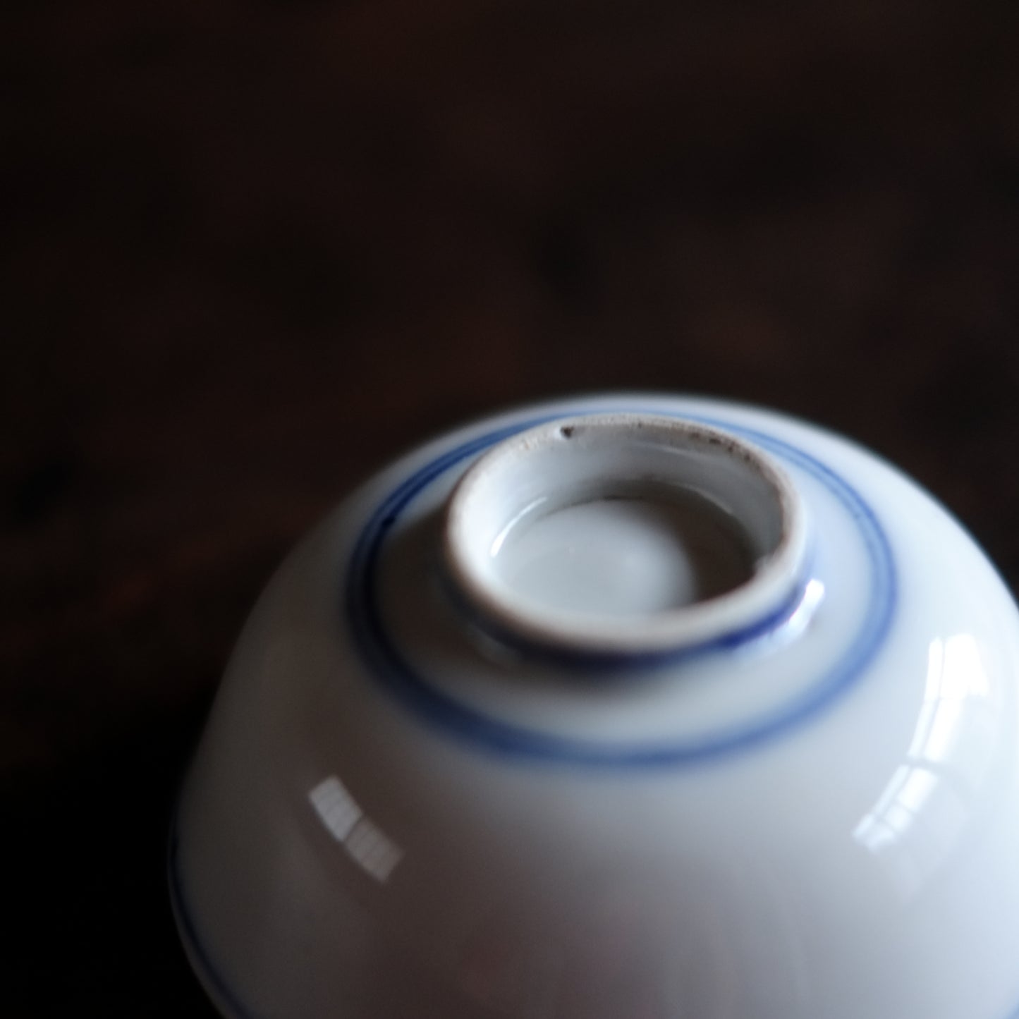時代 輪線染付 煎茶碗 酒盃 C