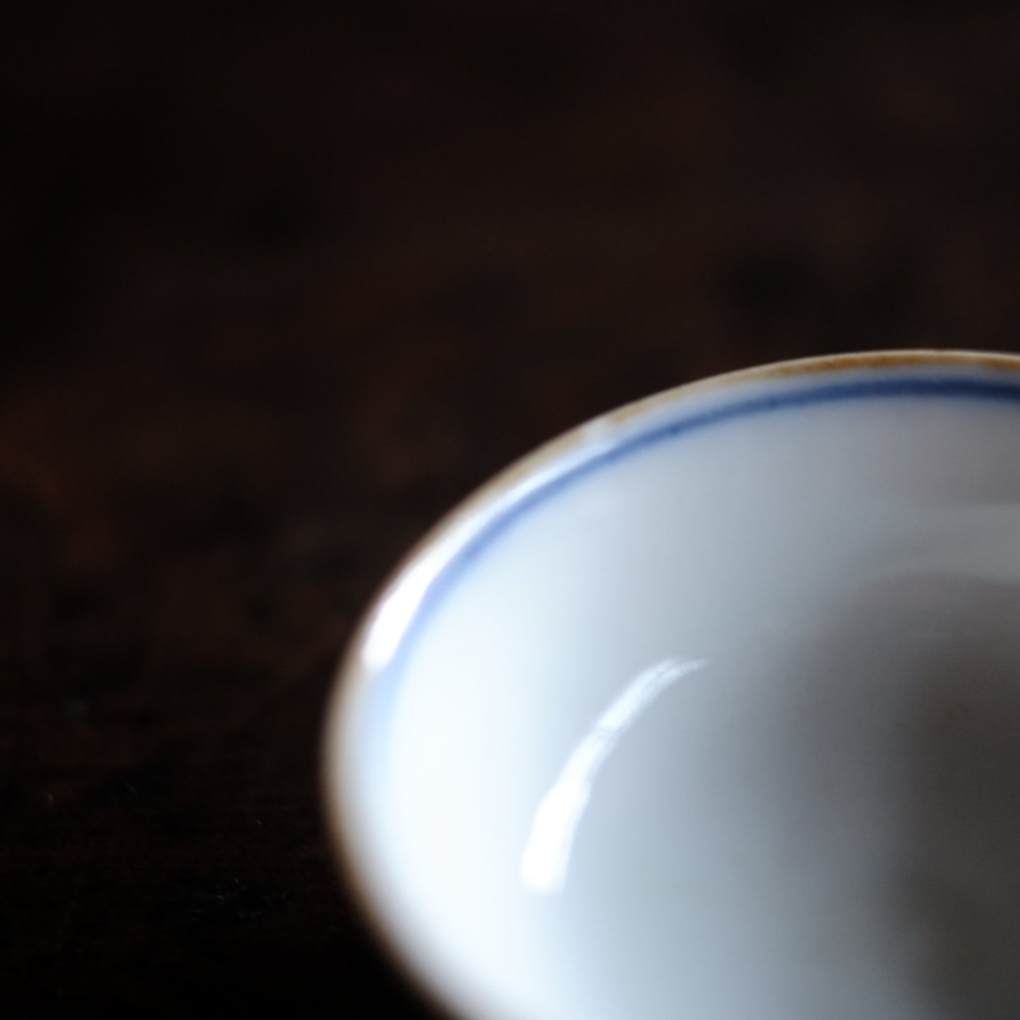 時代 輪線染付 煎茶碗 酒盃 C