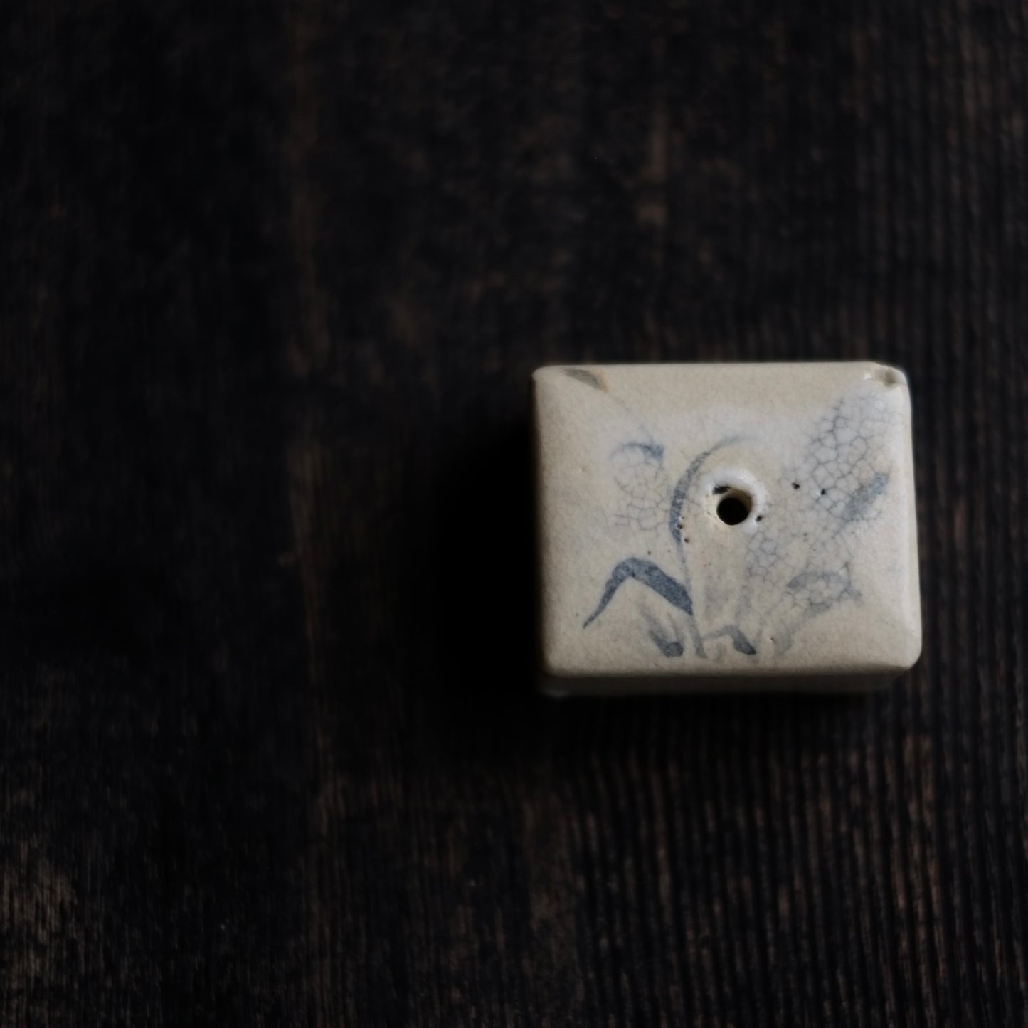 時代 秋草文染付 水滴