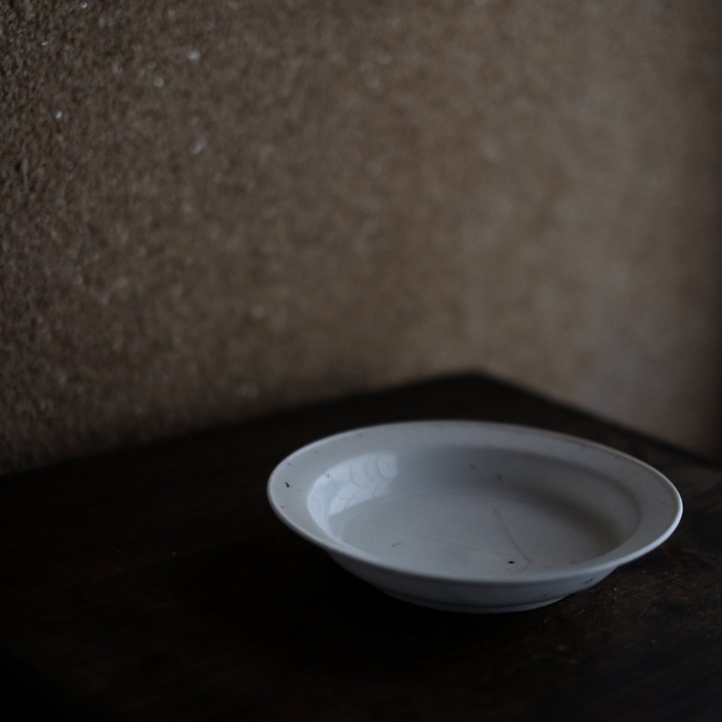 時代 白磁 リム丸皿( 18世紀頃)