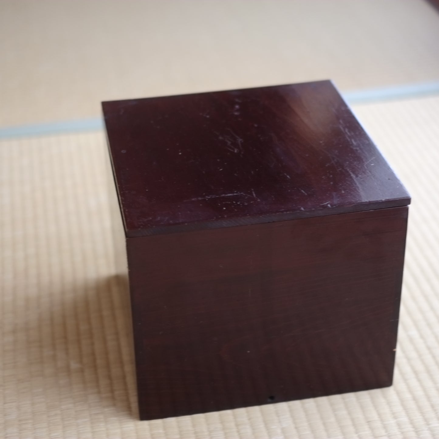 時代 六角 黒漆塗銚子 塗箱付 (江戸時代)