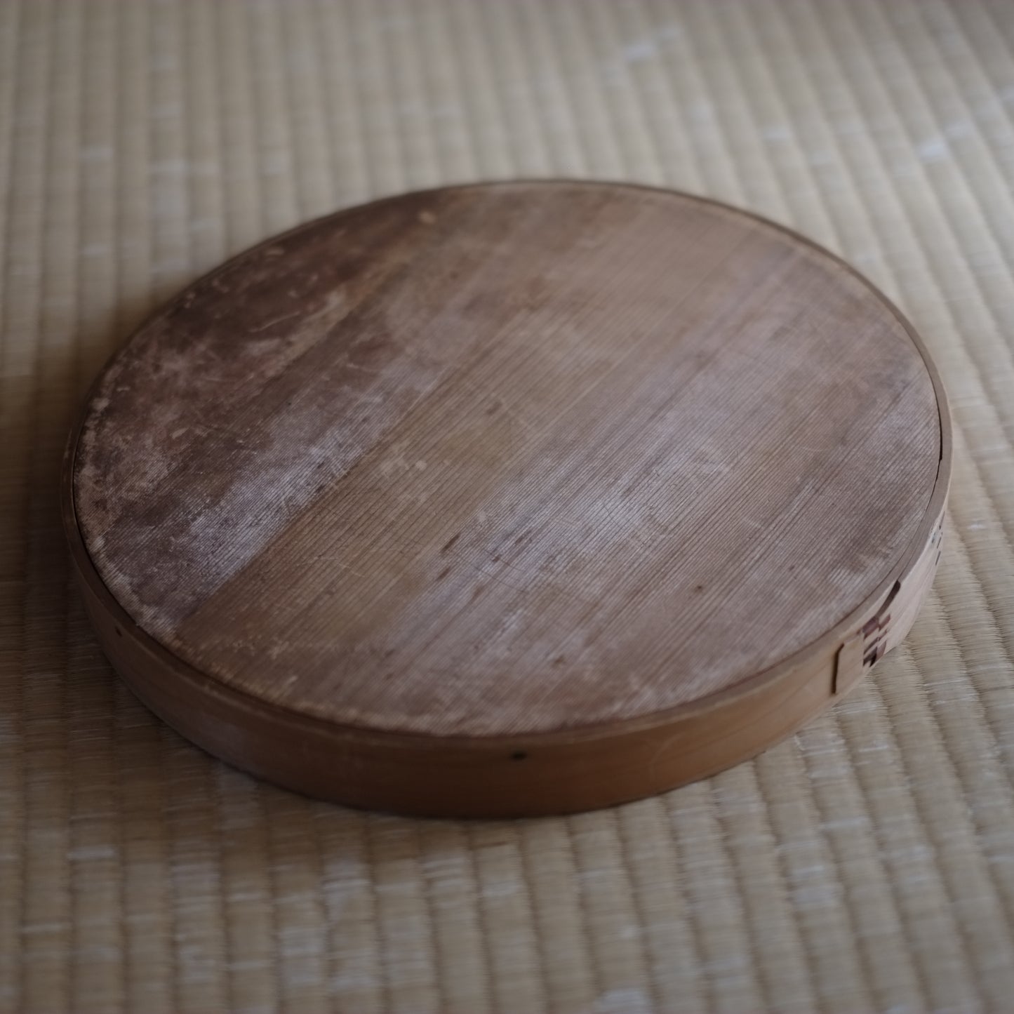 時代 曲げわっぱ 白木盆 (昭和初期)