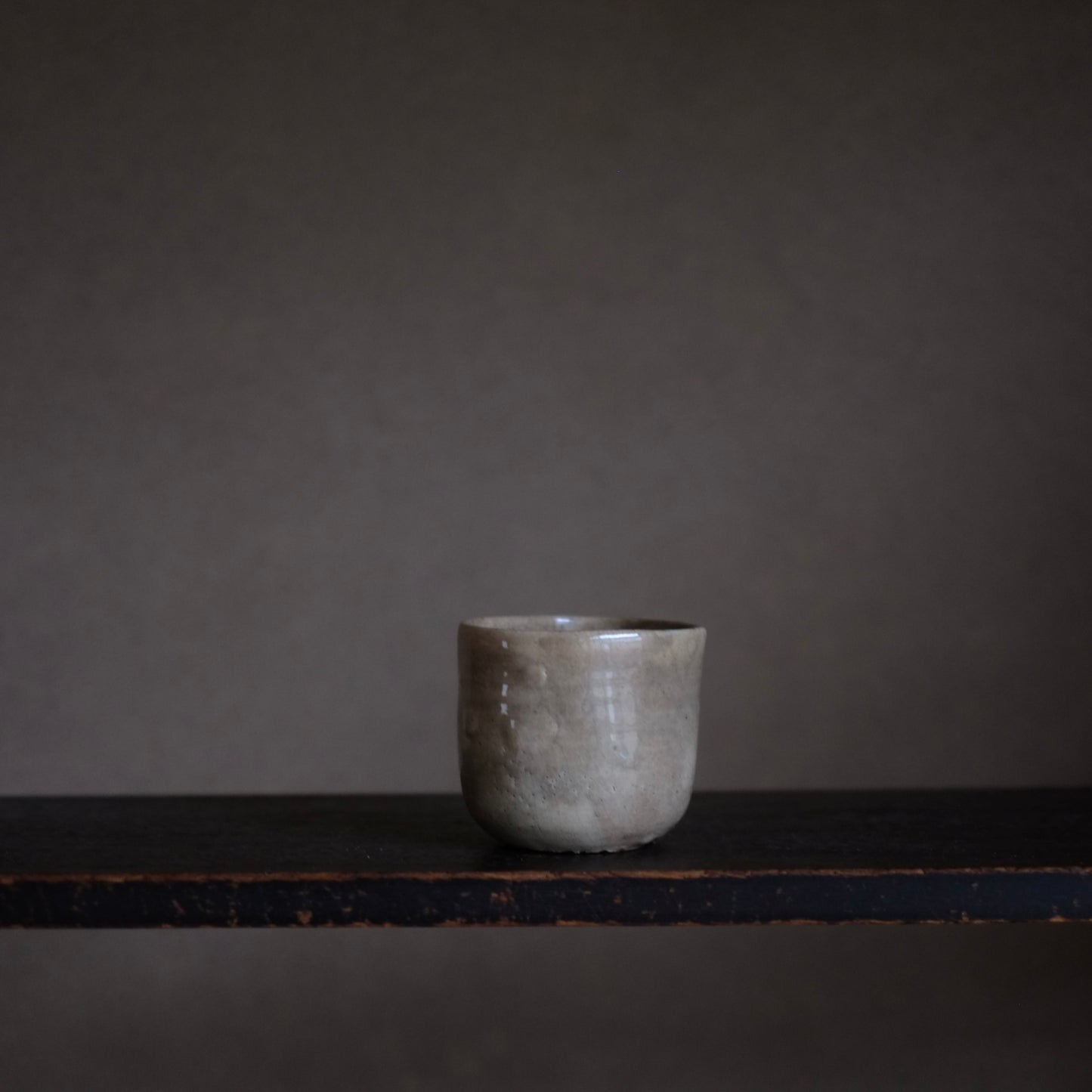 李朝 雨漏筒茶碗 (李朝朝鮮時代)