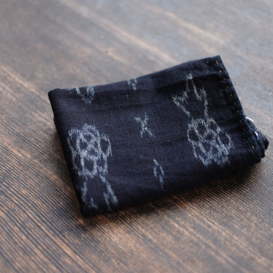 時代 藍染絵絣古布 (明治-大正期)