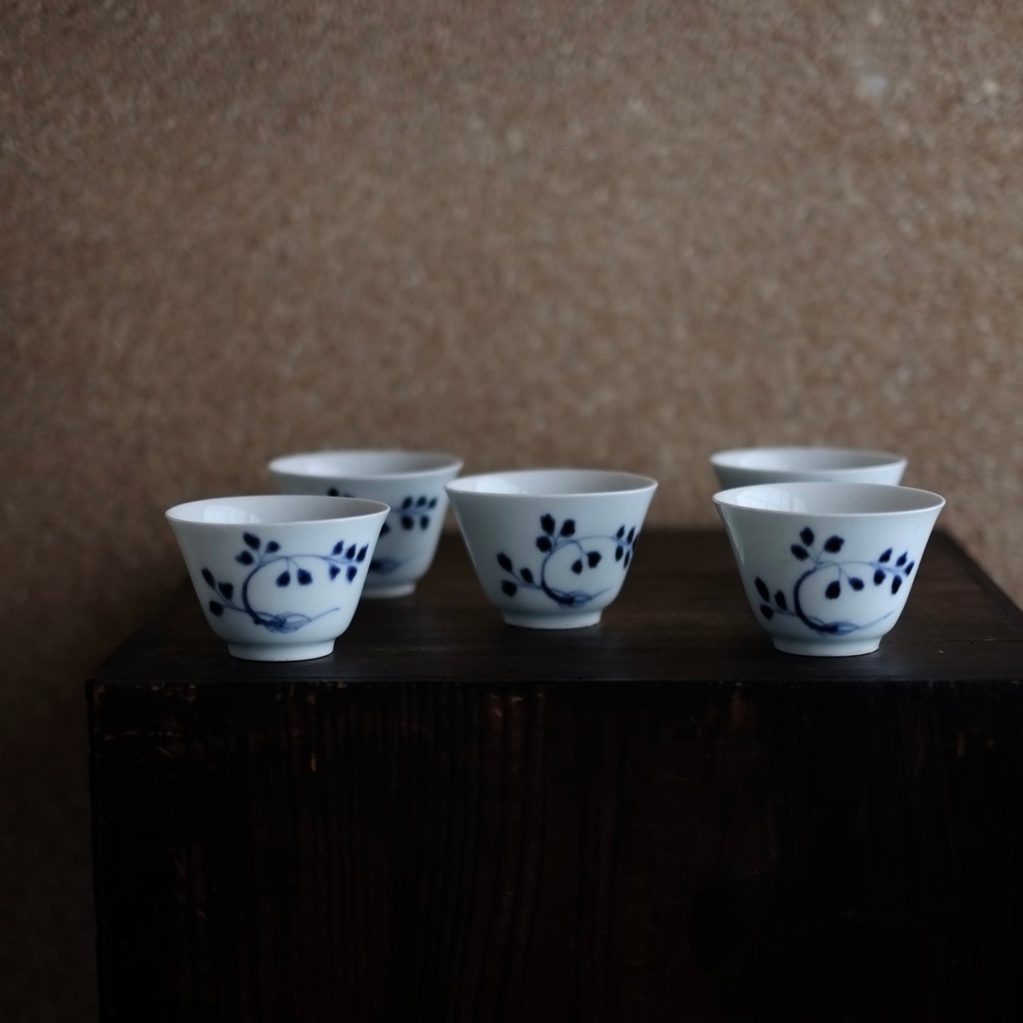 古伊万里 草文 猪口 煎茶碗 (江戸時代)