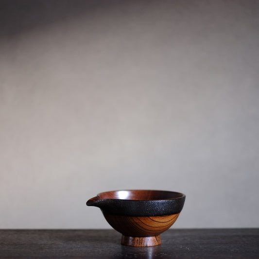 時代 デッドストック 布着木地塗片口(20世紀)